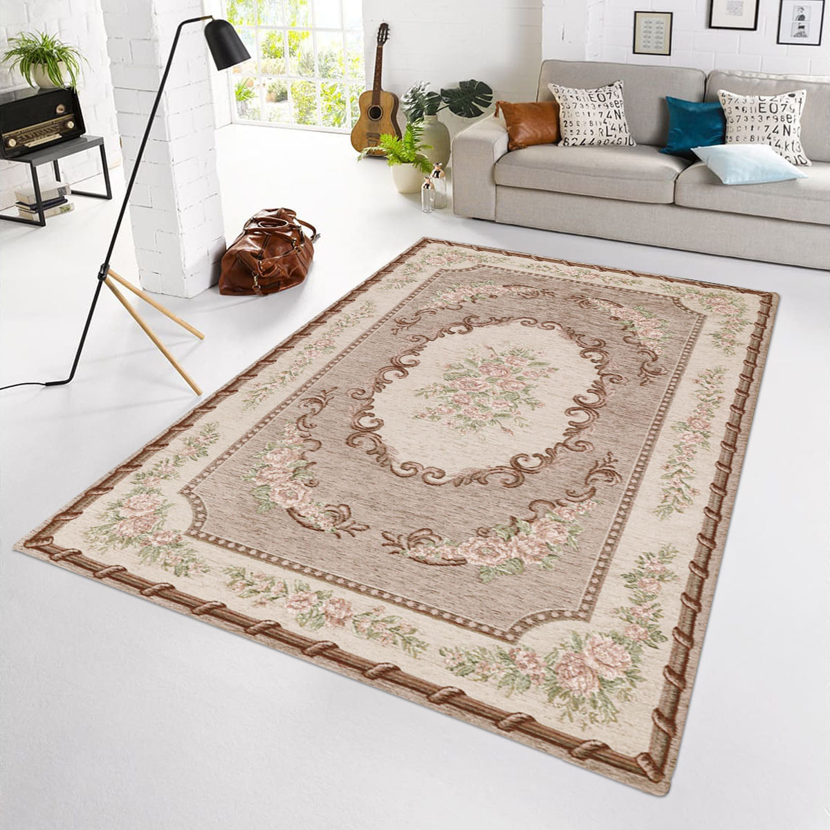 Tappeto Salotto Classico Cipria