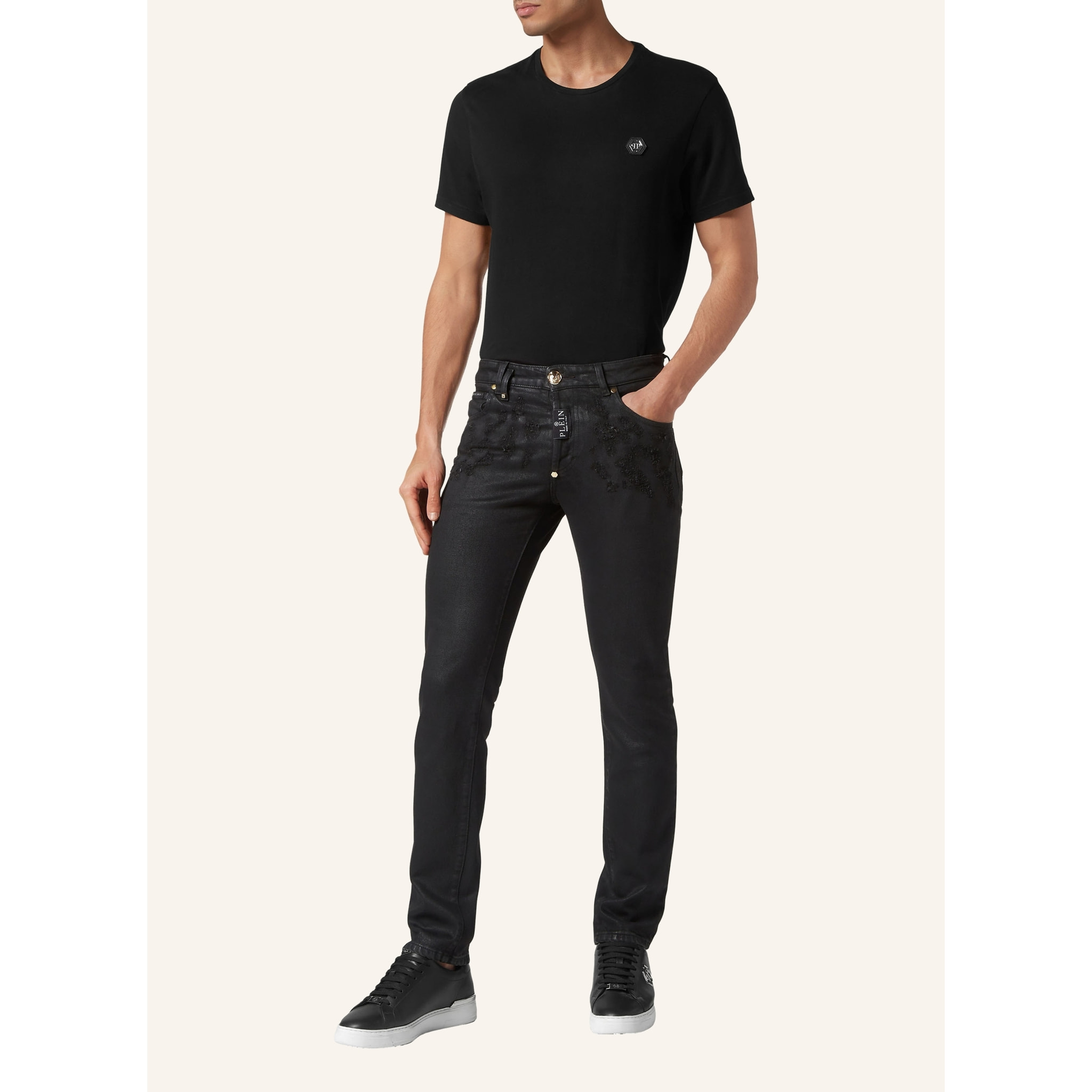 PHILIPP PLEIN Vaqueros de corte recto