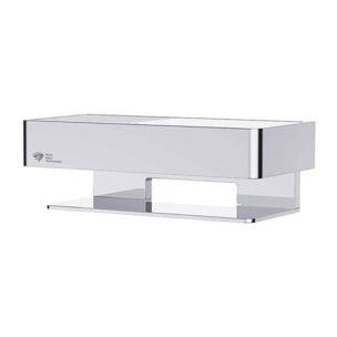 Panier de douche 20 cm en laiton massif, Chrome (SATDPOL20CH)
