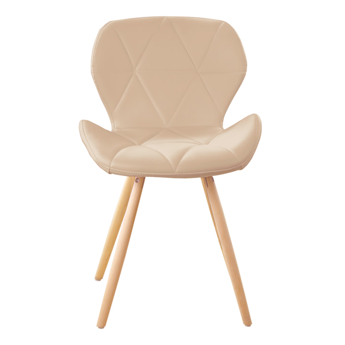 Silla Estocolmo Quilted Beige