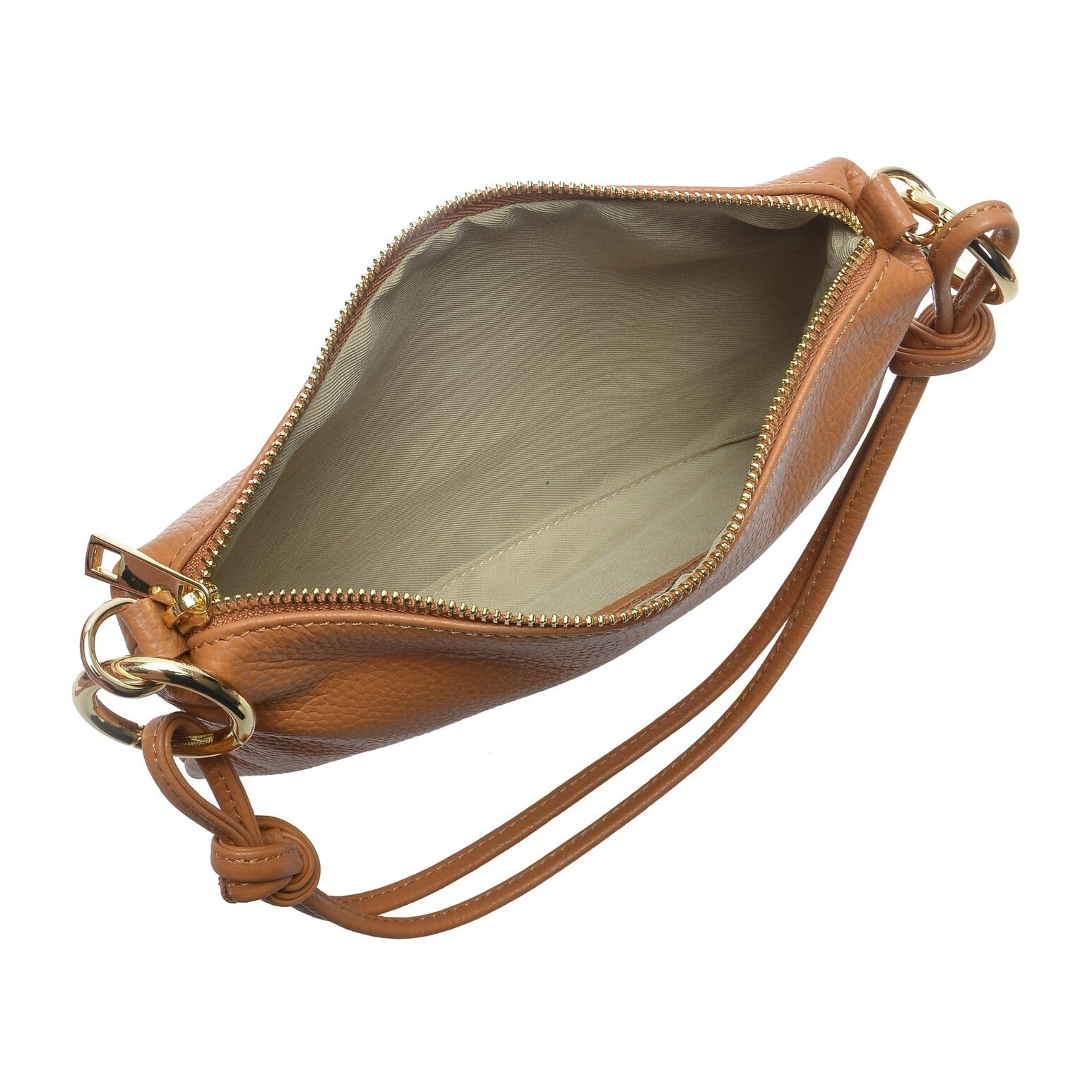 Borsa a tracolla Anna Luchini Cammello