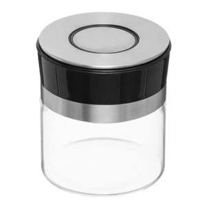 Bocal verre couvercle push inox 07L PushEat
