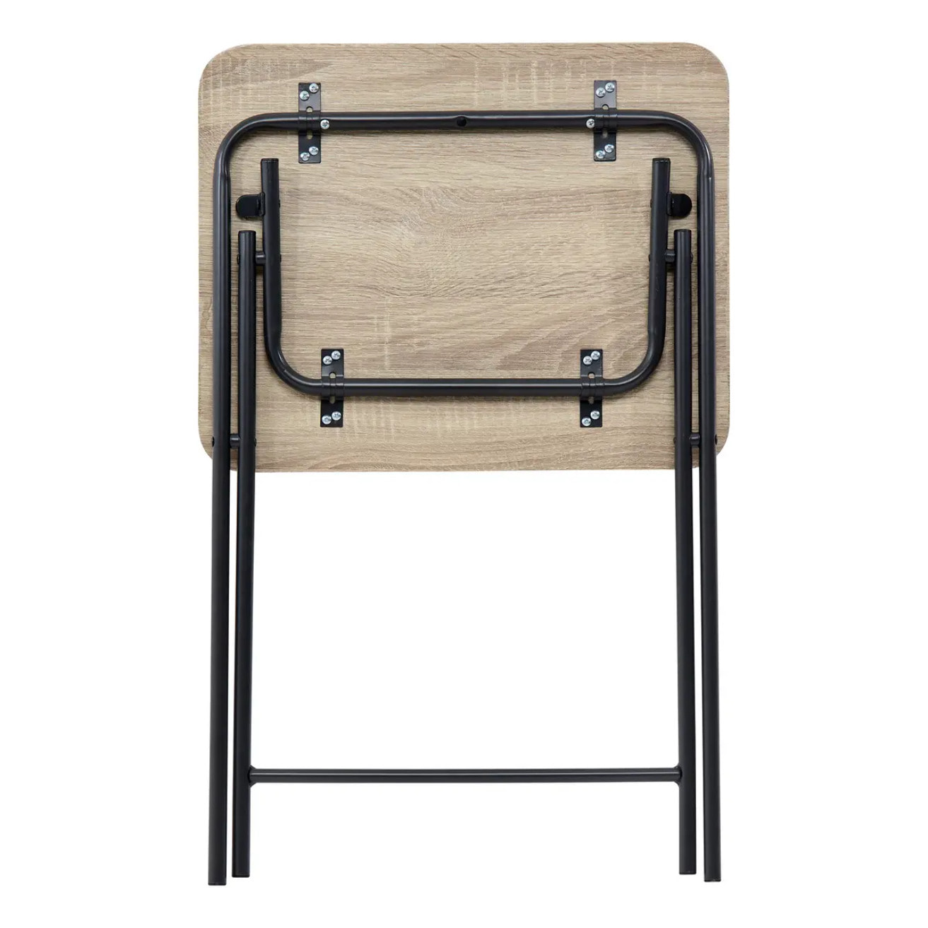 Table pliante 1 place effet bois