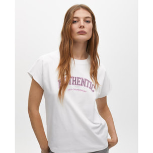 T-shirt stampa posizionale senza maniche