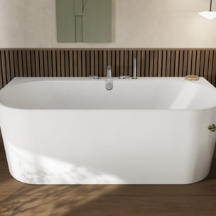 Baignoire îlot 180 x 80 VILLEROY & BOCH Oberon 2.0 blanc mat