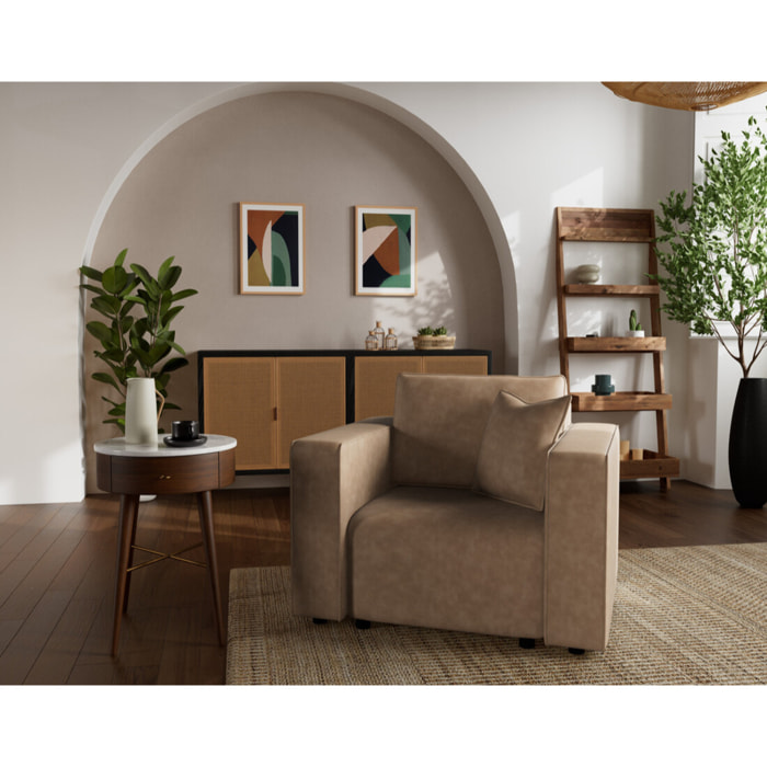 Topaze - fauteuil en simili - Beige