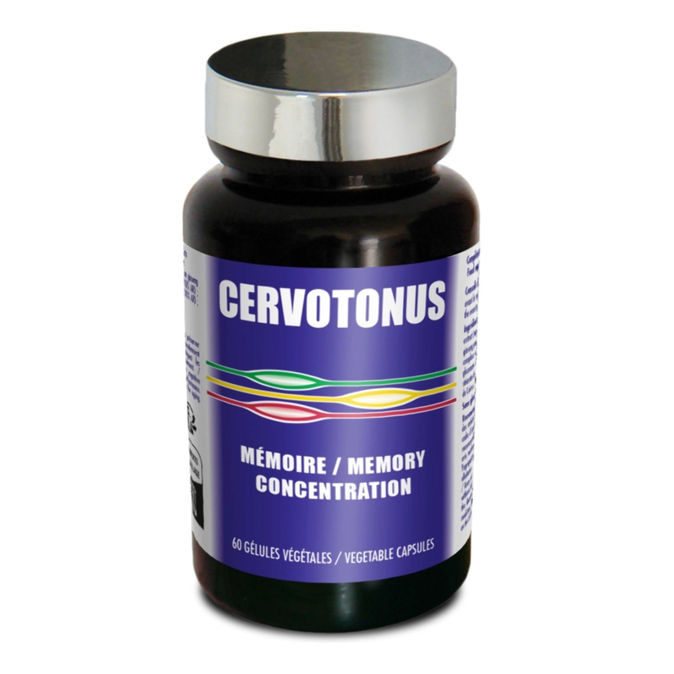 NUTRI EXPERT - Cervotonus - Complément alimentaire à base de Ginkgo, Vitamine B, Cuivre, Zinc - Mémoire & Concentration - Soutien des performances cognitives - 60 Gélules végétales