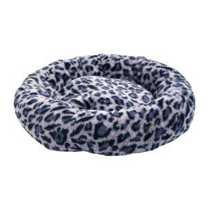 Coussin Rond - THE CONCEPT FACTORY - Motif Léopard - Noir et Gris - 50 cm