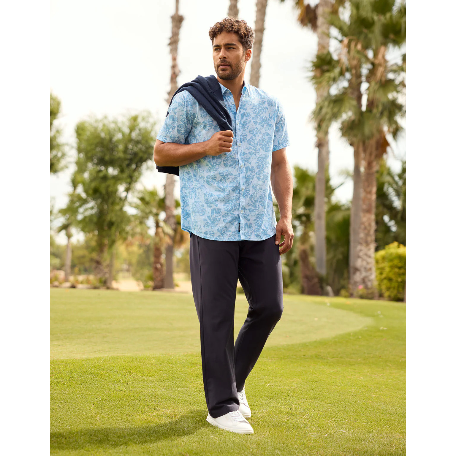 Camisa Manga Corta Azul Claro - Blueraira