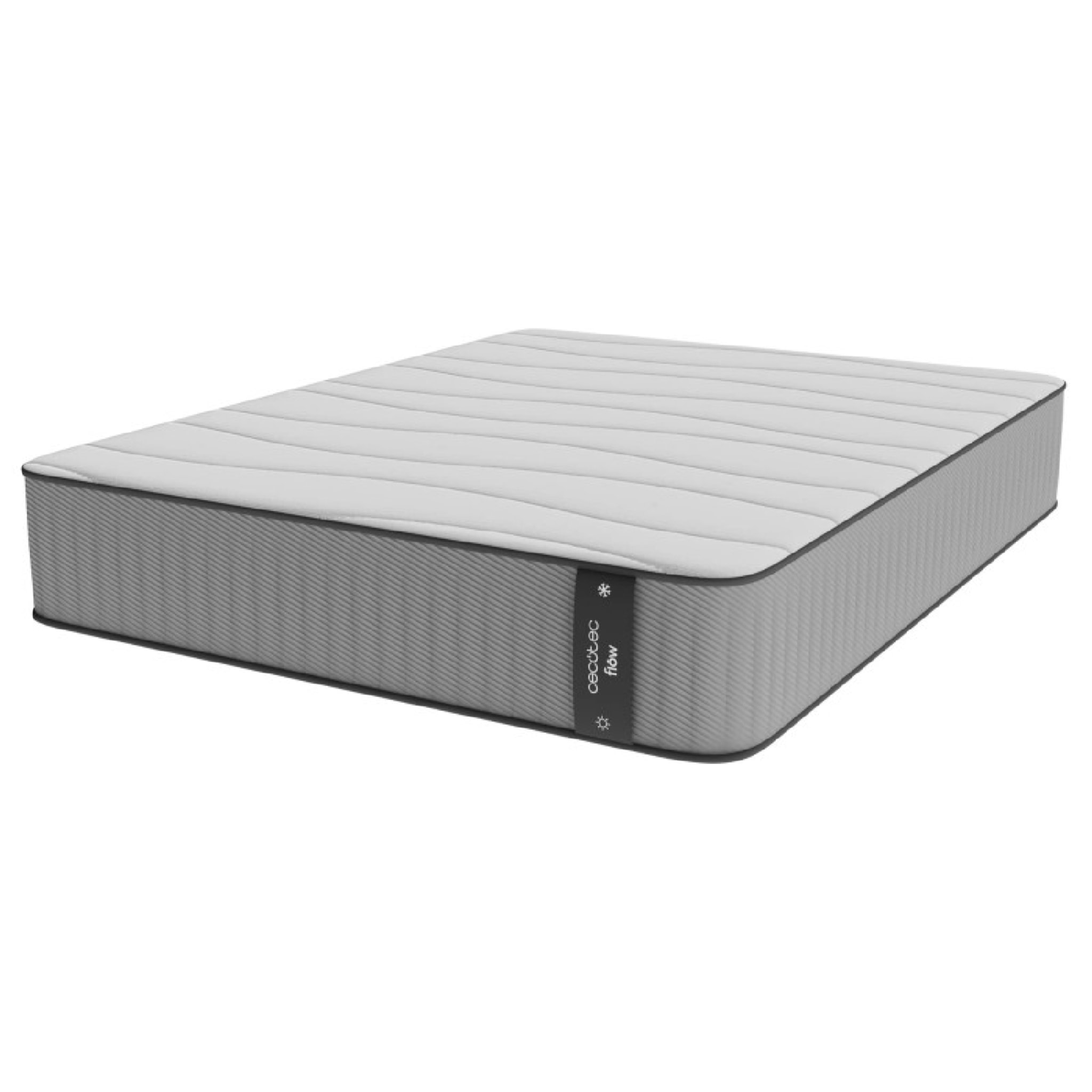 Cecotec Colchón Híbrido Flow 6990 Hybrid 160x190. Multicapa, Núcleo de Muelles E
