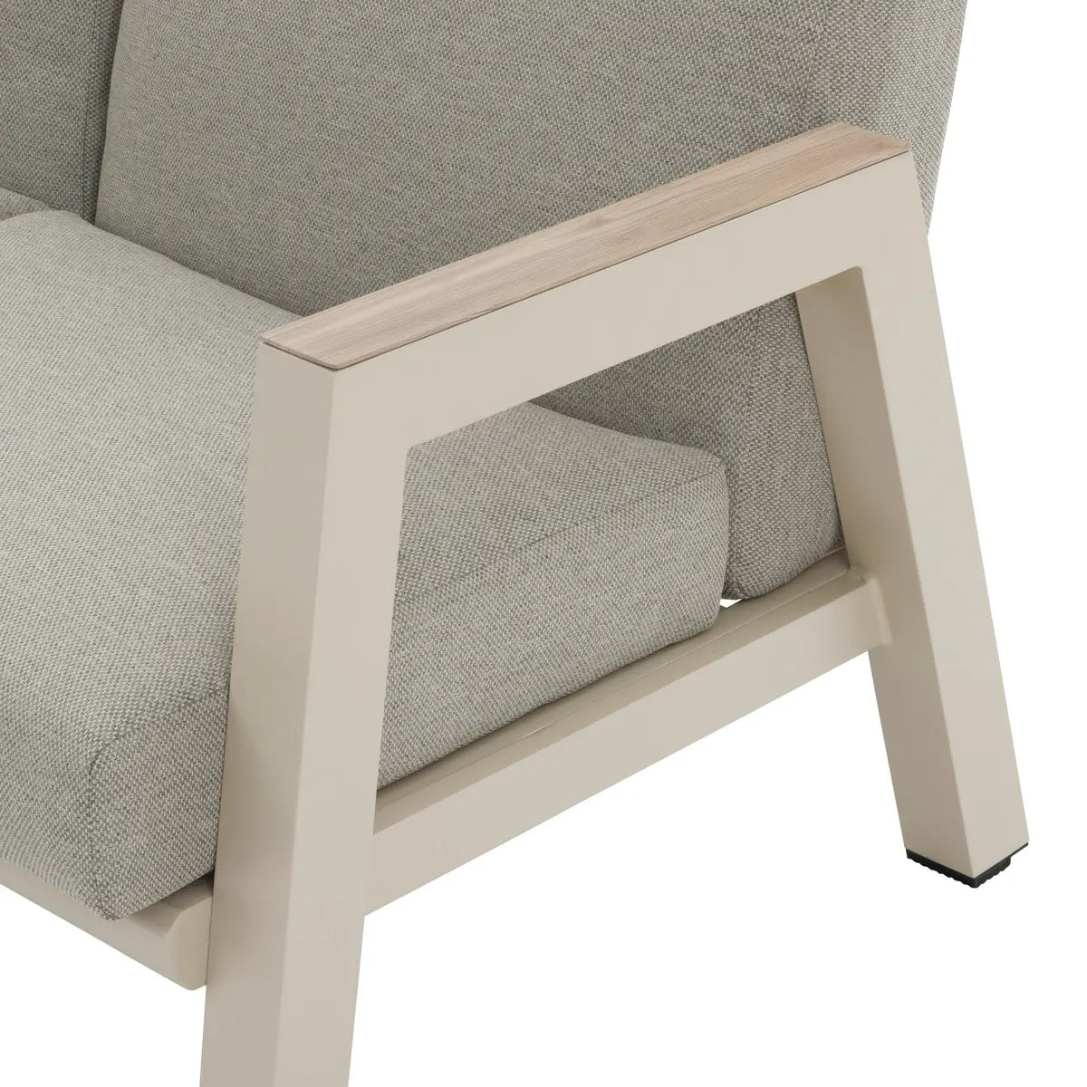 Canapé de jardin "Axiome" argile 2 places en aluminium et polyester