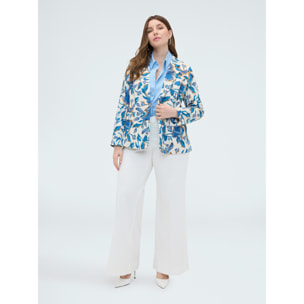 Fiorella Rubino - Blazer con estampado floral - Light - blue