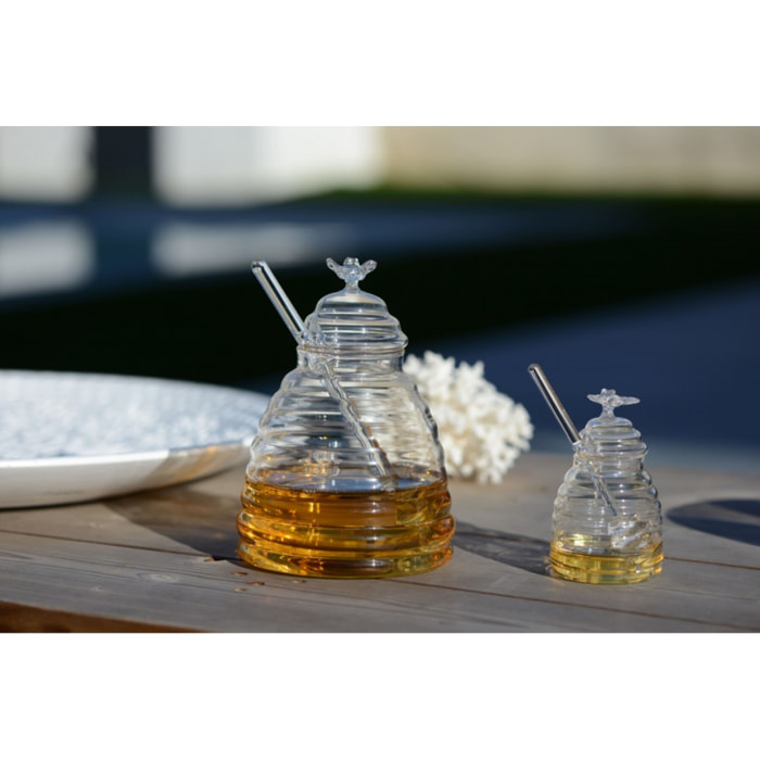 Pot à miel 490 ml borosilicate avec cuillère
