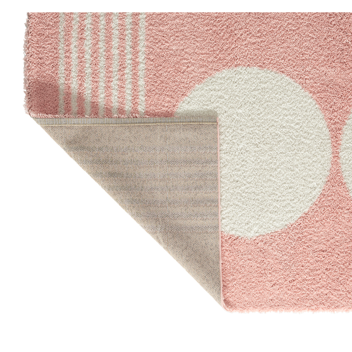 Aquarelle - tapis enfant à motif géométrique rose