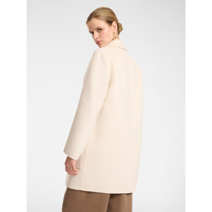 Elena Mirò - Cappotto sartoriale in tessuto double - Beige