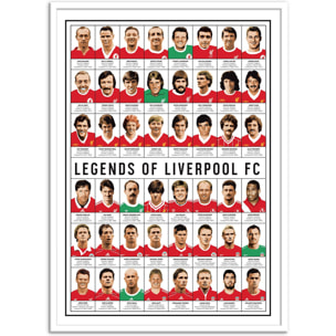 Affiche - Legends of Liverpool FC - Olivier Bourdereau