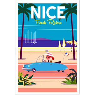 Poster nice promenade des anglais Affiche seule