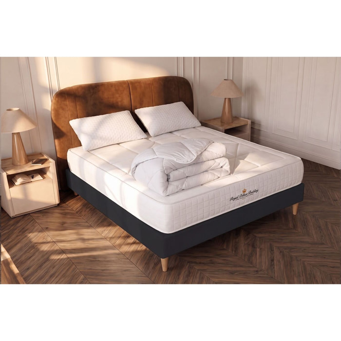 Ensemble 2p - Matelas Ressorts ensachés et mémoire de forme -  Maxi Epaisseur : 26cm - Confort : Équilibré - Windsor