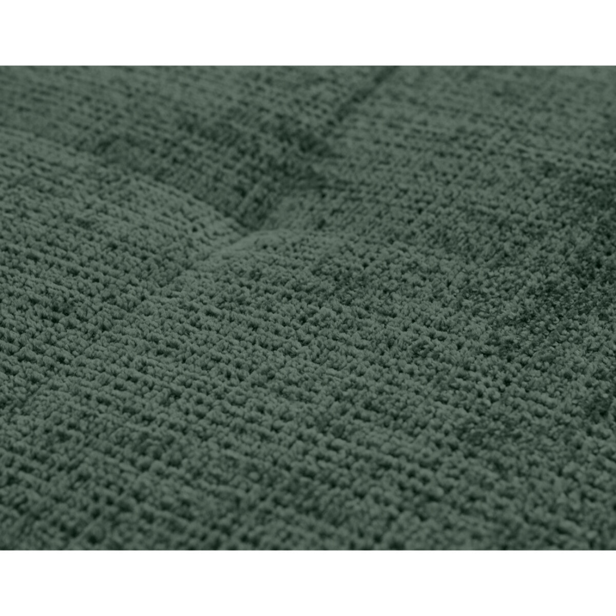 Rune - canapé panoramique d'angle droit 7 places en velours texturé - Vert