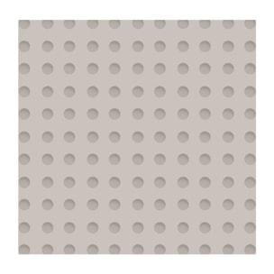 Rideau de douche Polyester CAMBERRA 180x200cm QUALITà PREMIUM Beige & Blanc - Anneaux inclus MSV