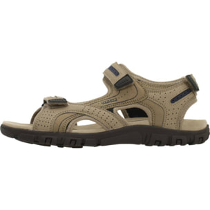 Sandalias Hombre de la marca GEOX  modelo UOMO SANDAL STRADA MARRON CLARO