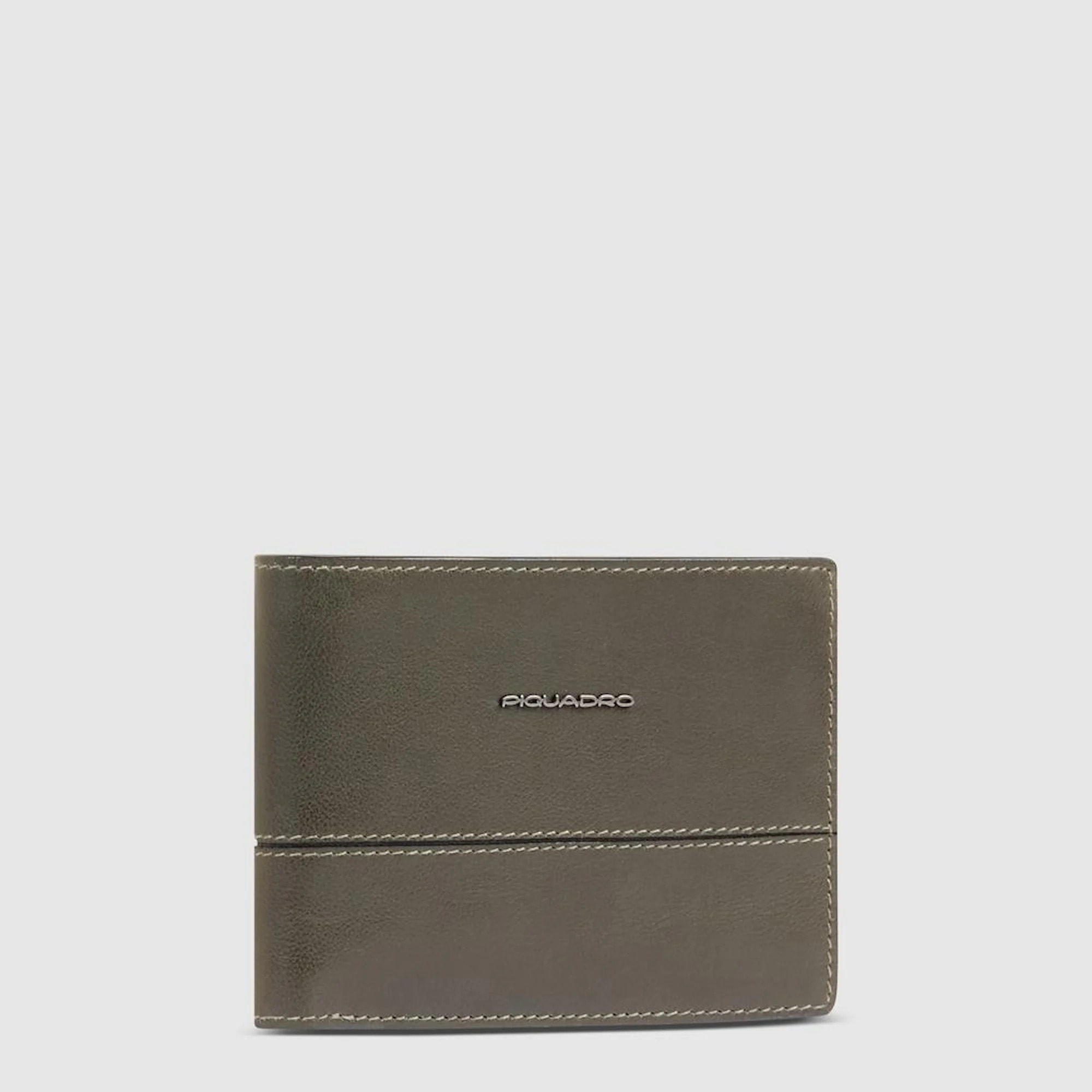 Piquadro Portafogli in pelle con portamonete, schermato con protezione RFID