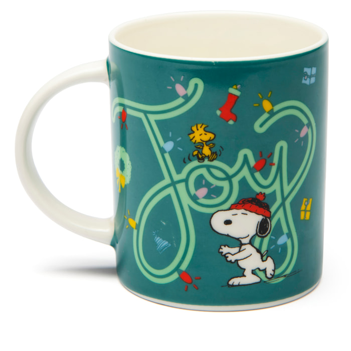 Set 4 mugs Excelsa – Peanuts Shiny and Bright, New Bone China Verte