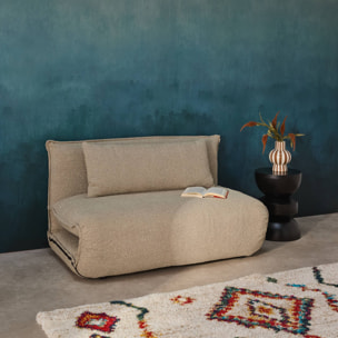 Chauffeuse convertible 2 places bouclette texturée  FLEEEP