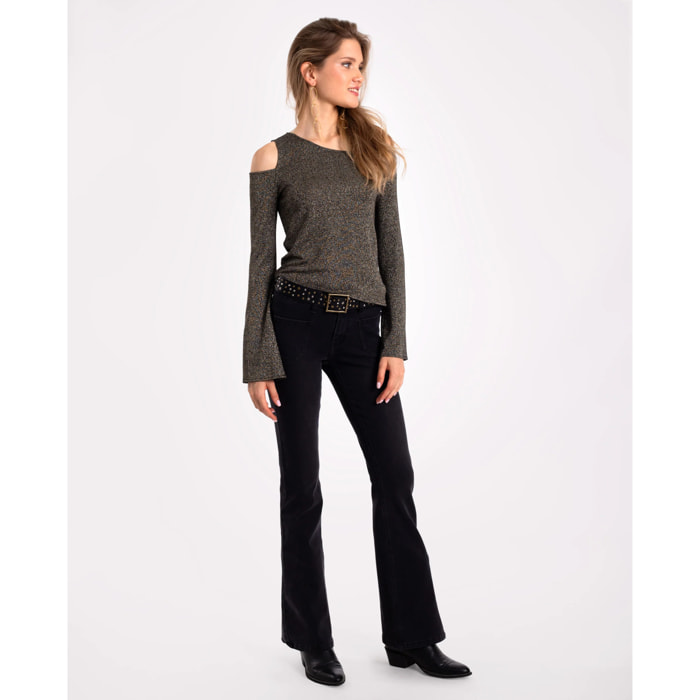 Pantalón de mujer vaquero acampanado