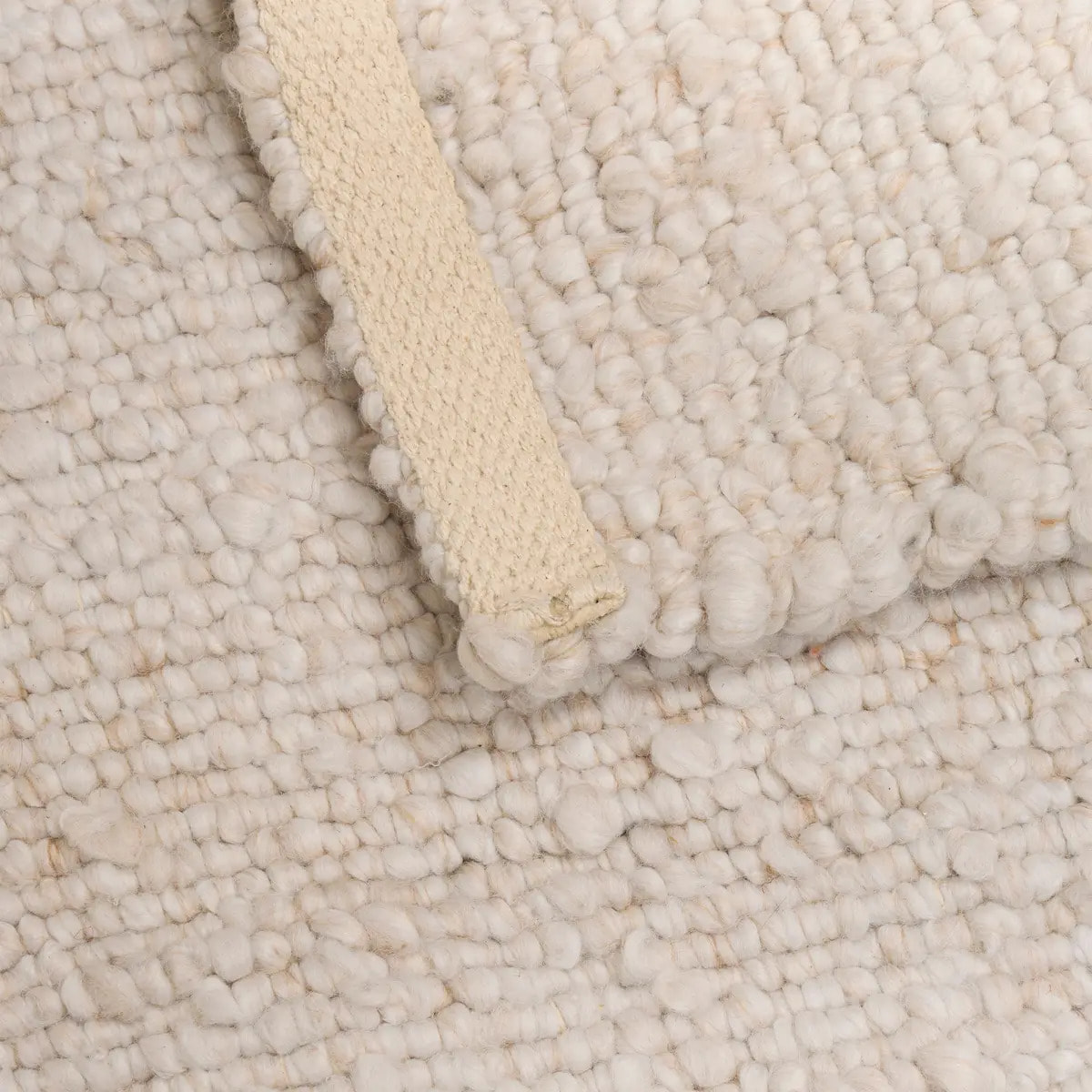 Tapis effet laine Volna ivoire 170x118cm