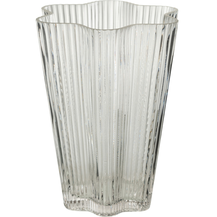 J-Line vase Clara - verre - transparent - small - Ø 15 cm