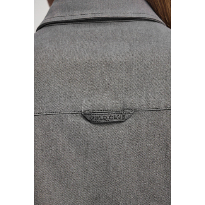 Camicia Jeans grigia relaxed fit
