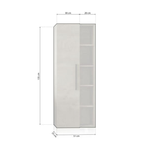 Columna de baño Sense Roble Alaska