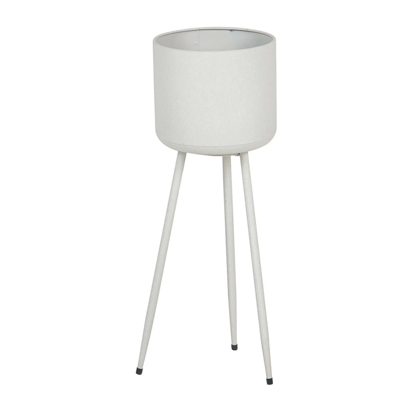 Plantero Metal Blanco 23x23x65 Cm