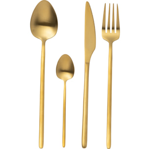 J-Line couvert - acier inoxydable - or  - box 24 pièces