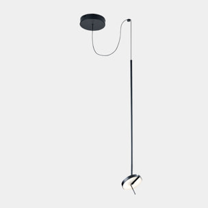 LEDS C4 Colgante Invisible Single Fixed LED 10.5 Blanco cálido - 3000K PHASE CUT Negro 550lm
