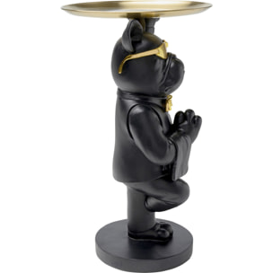 Table d'appoint majordome bouledogue noir Kare Design