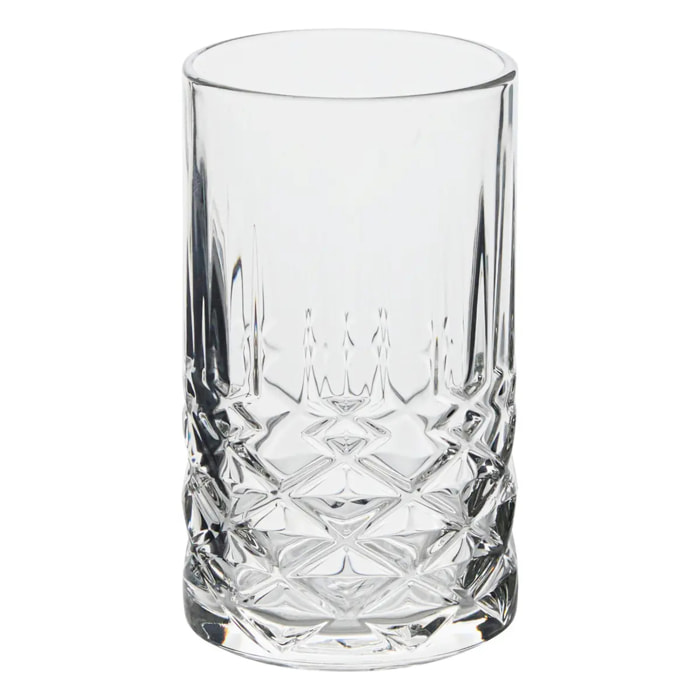 4 gobelets Gaspard transparent D7,2xH13,3cm