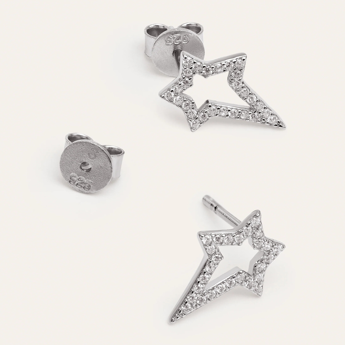 Pendientes My Star Plata