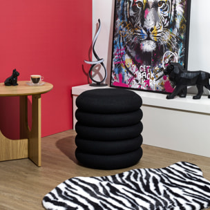 Pouf Rangement Atome Noir