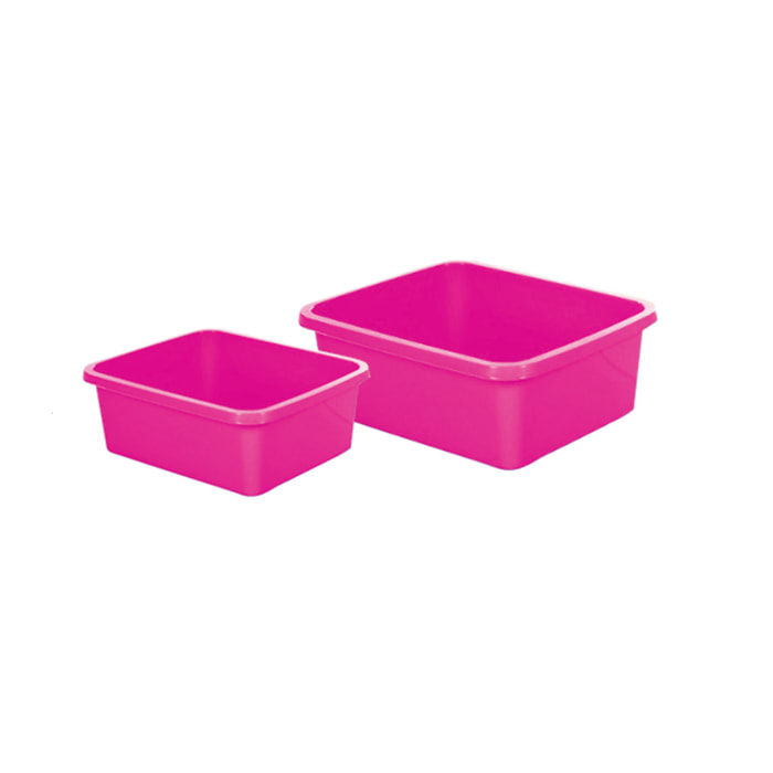 Bassine de lavage carrée 8L Fuschia MSV