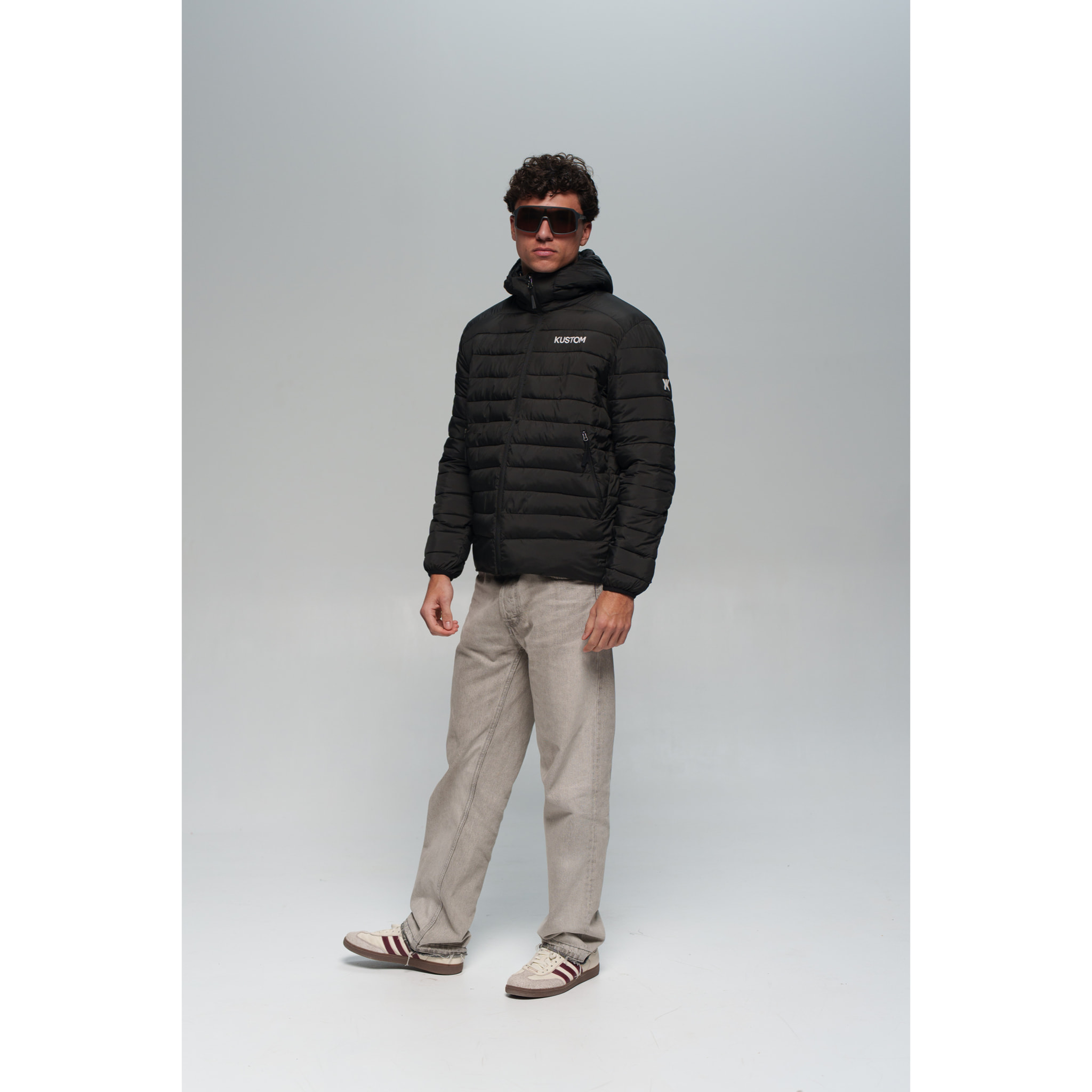 Chaqueta ligera para hombre KUSTOM SOLARA Light - Negro