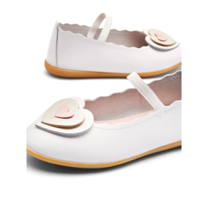 Bailarinas Niña Hebilla Blanco