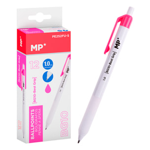 PACK 12 PENNE 1.0 mm FUCSIA