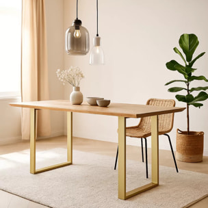 Table Symphony acacia laiton Kare Design