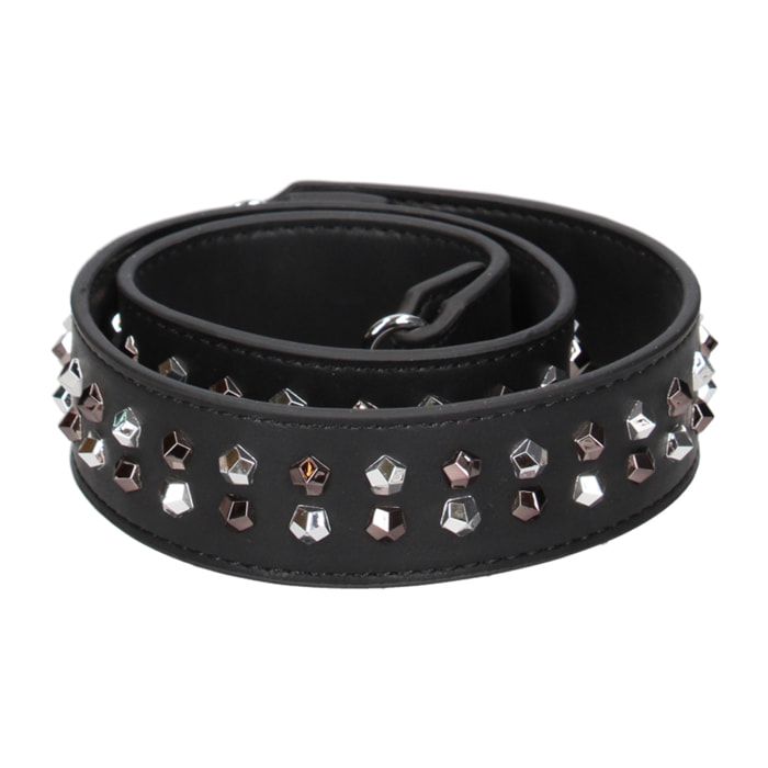 tracolla per borse con borchie 40x4,5x cm