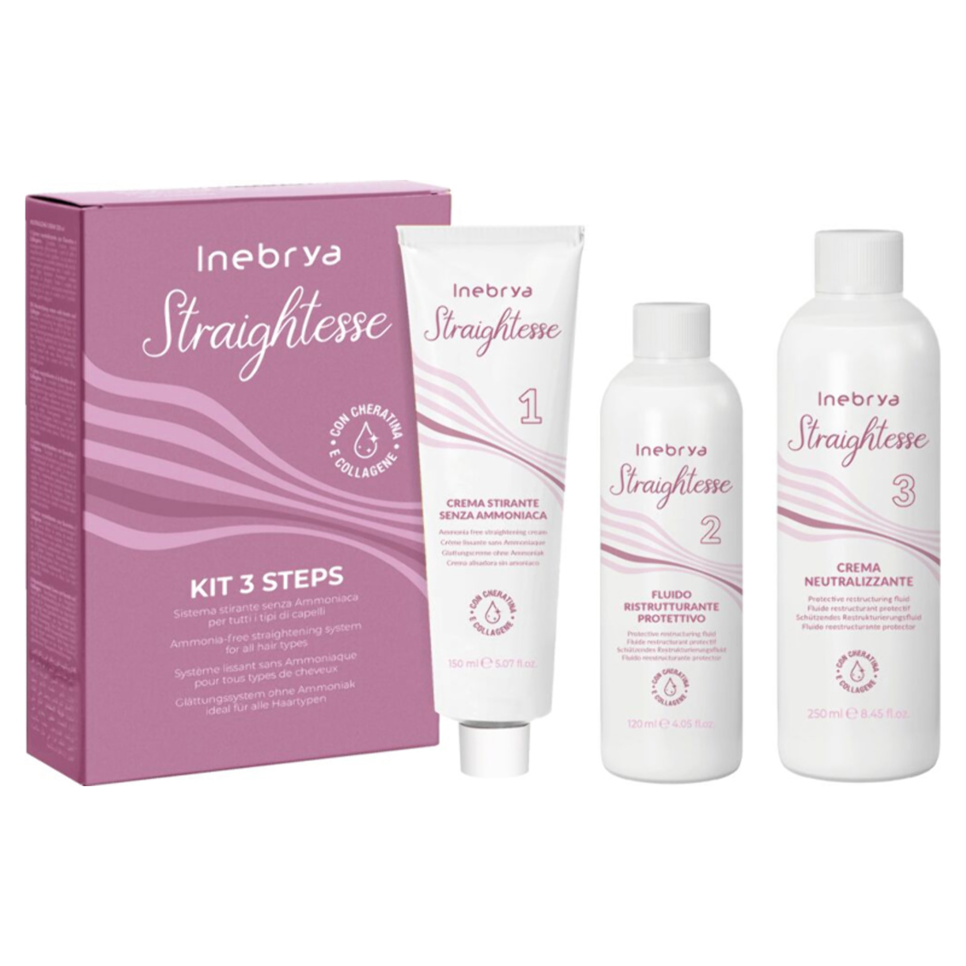 INEBRYA Bionic Straight Kit 3 Steps Ammonia Free