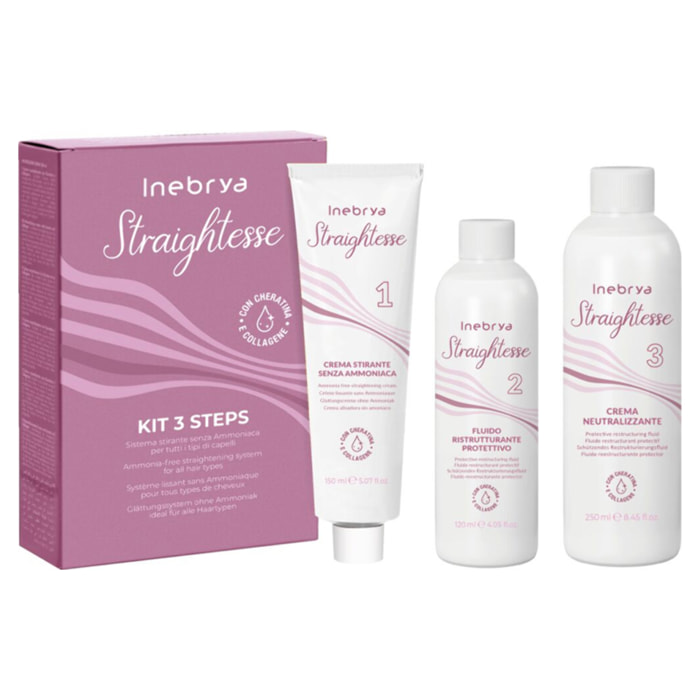 INEBRYA Bionic Straight Kit 3 Steps Ammonia Free