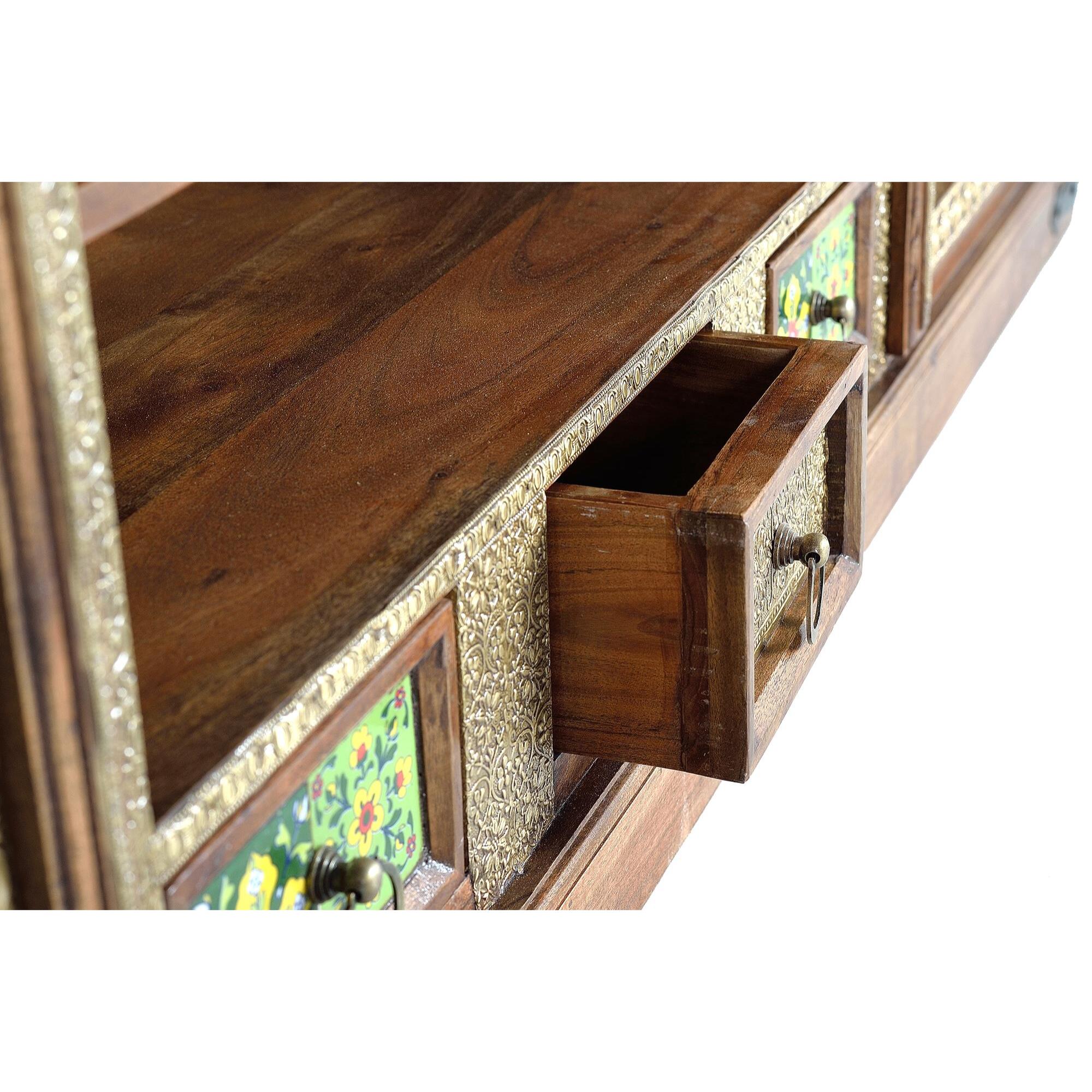 Mueble de tv - madera de acacia - 60x180x40cm