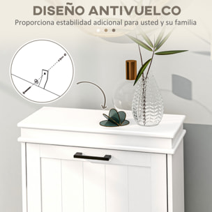 Zapatero Estrecho con 2 Puertas Abatibles, Zapatero Entrada Recibidor, Estantes Ajustables, para 10 Pares de Zapatos, para Pasillo, Espacios Reducidos, Blanco